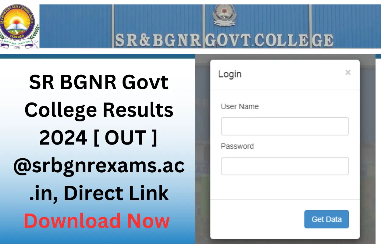 SR BGNR Govt College Results