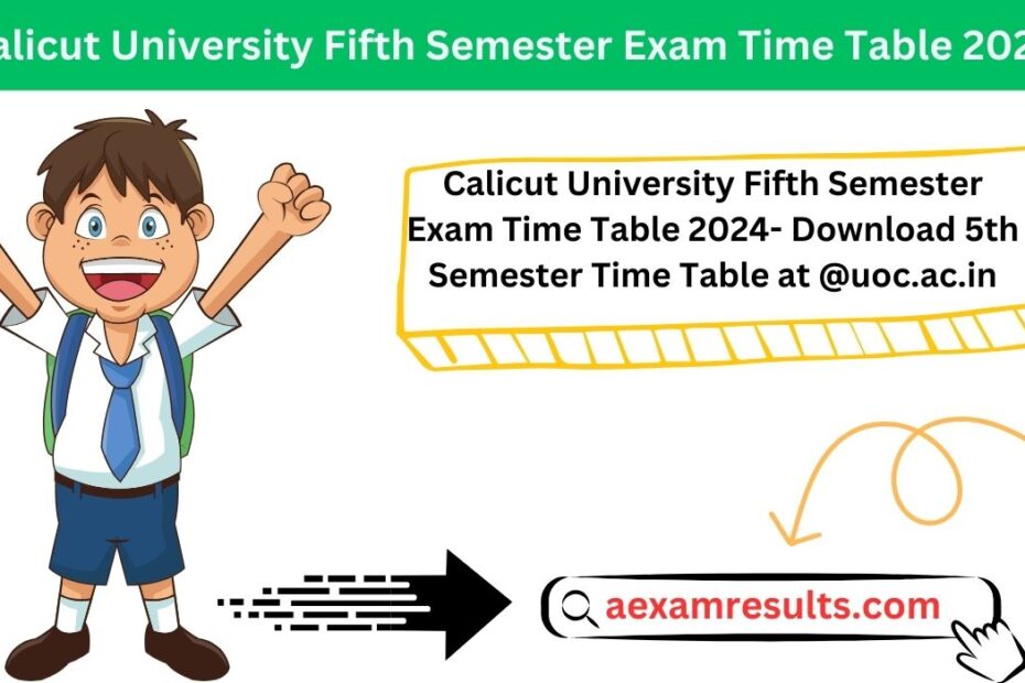 Calicut University Fifth Semester Exam Time Table 2024- Download 5th Semester Time Table at @uoc.ac.in