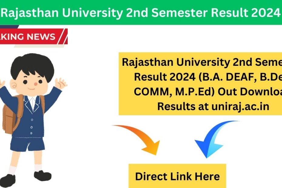 Rajasthan University 2nd Semester Result 2024